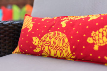 Patio cushion detail