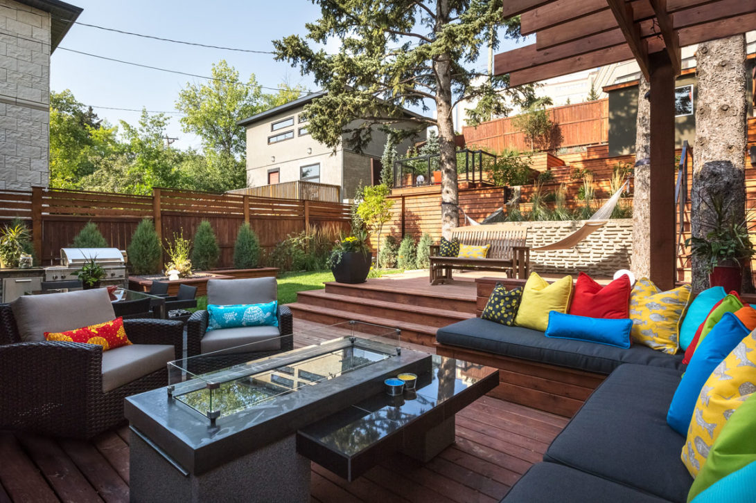 Colourful custom outdoor cushion seating