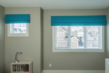 Coordinated interior fabric and shades