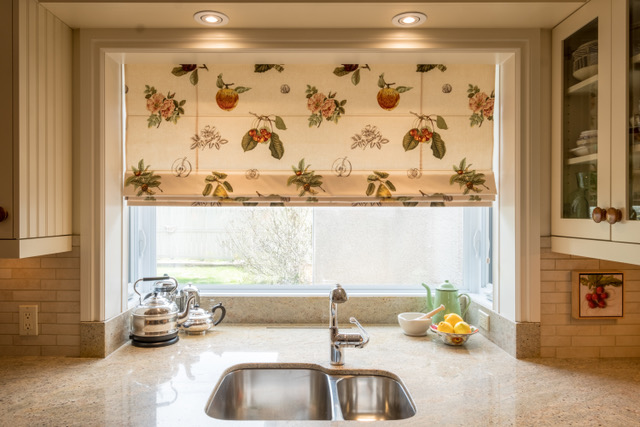 Window coverings in a living space